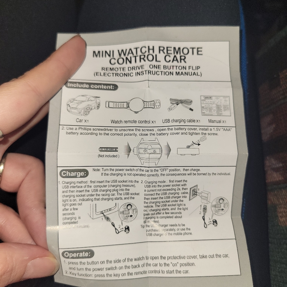 🔥5/$20 Mini Remote Control Car Watch - Picture 5 of 8